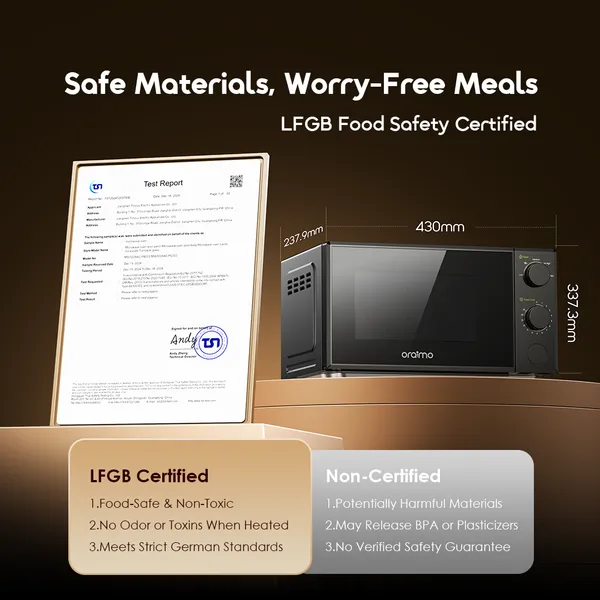 ORAIMO Microwave Oven- InfiWave Lite- Graphite Black