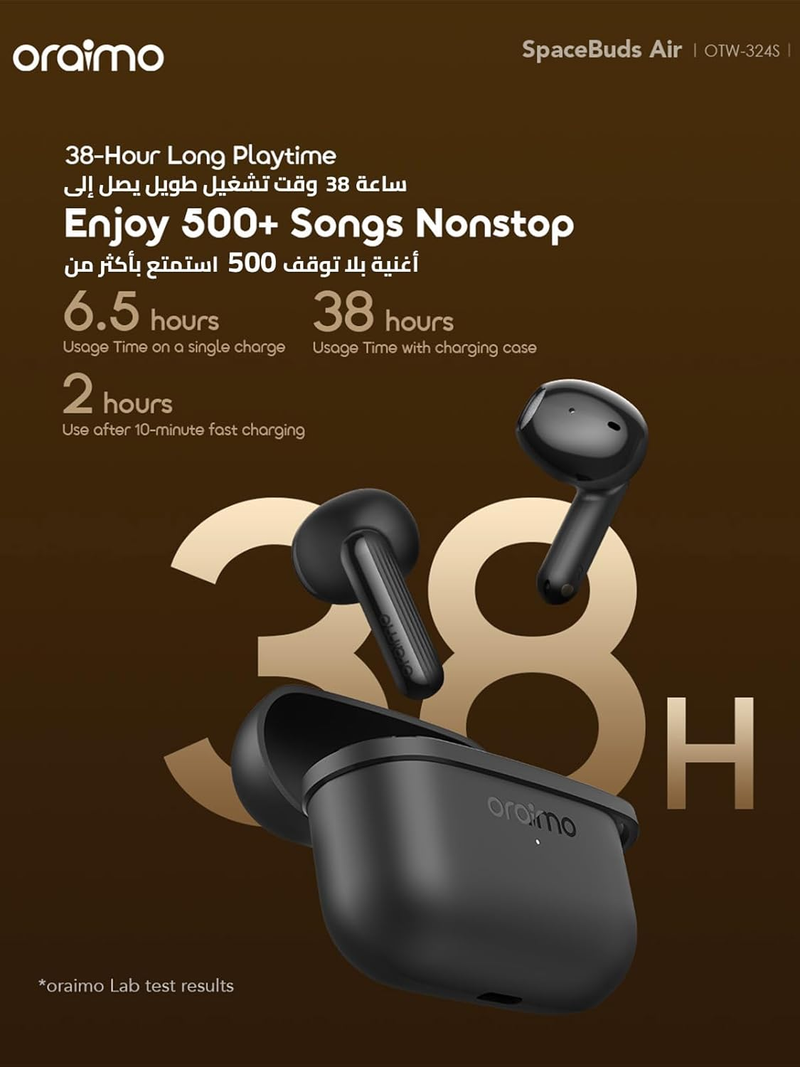 ORAIMO TWS Half-in-ear - SpaceBuds Air - Black OTW-324S