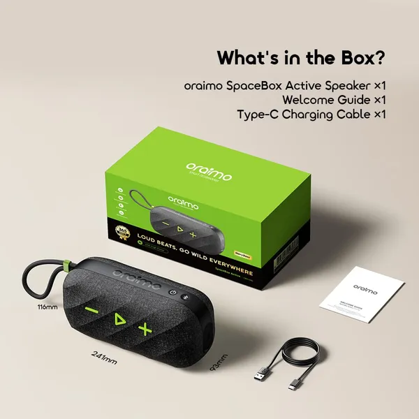 ORAIMO 25w Powerful Sound Speaker - SpaceBox Active