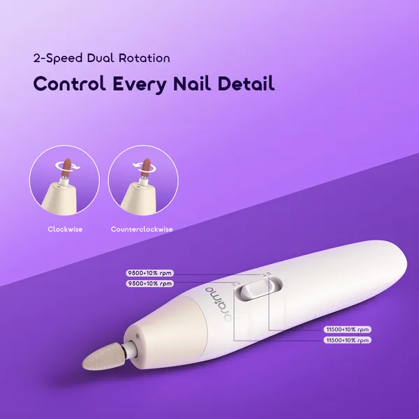 ORAIMO 6 Nail Drills Manicure - Tipsy - White OMS-210N