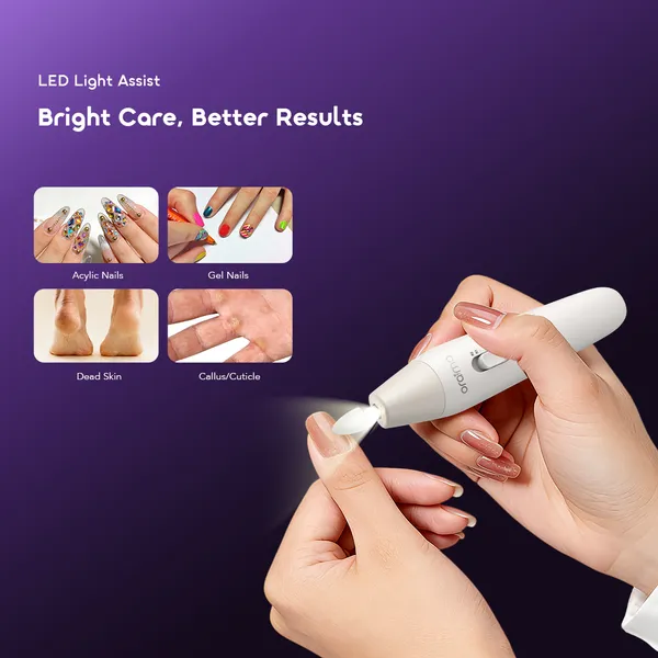 ORAIMO 6 Nail Drills Manicure - Tipsy - White OMS-210N