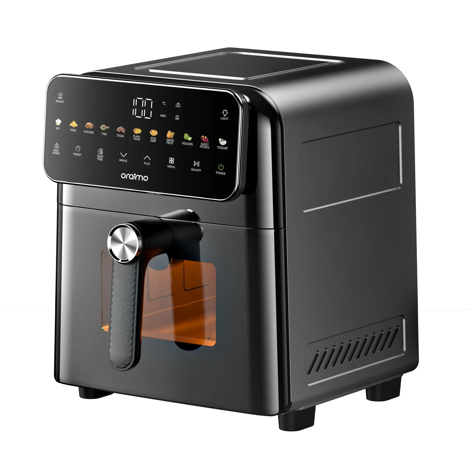 ORAIMO Metal Design Air Fryer - NutriFry S1- Graphite Black OAF-261A