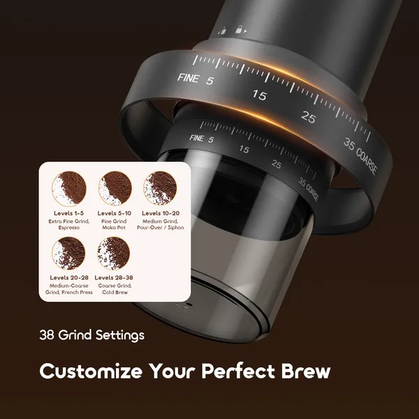 ORAIMO Portable Coffee Grinder - BeanGrind - Graphite Black