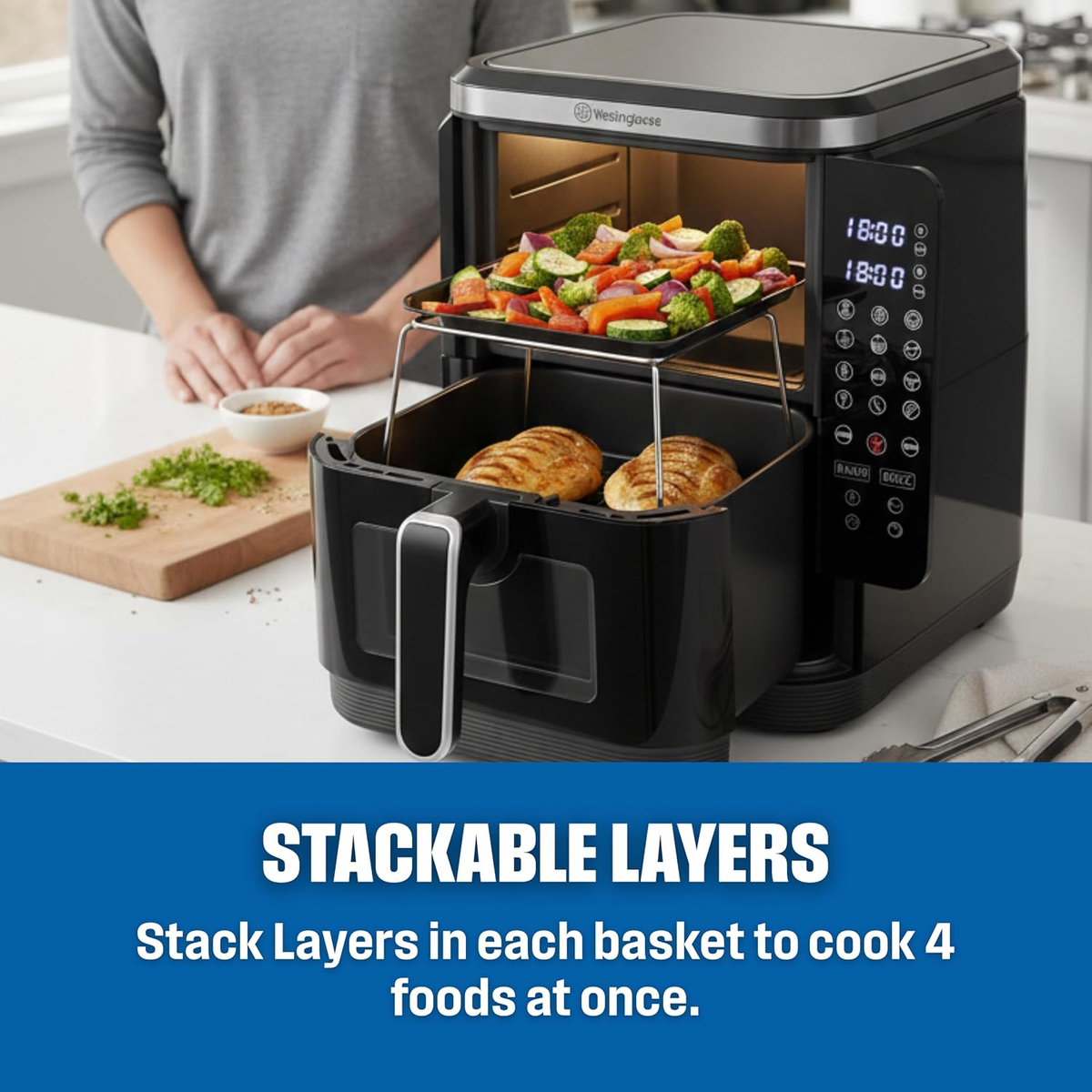Westinghouse Double Stack Air Fryer WKAF2201