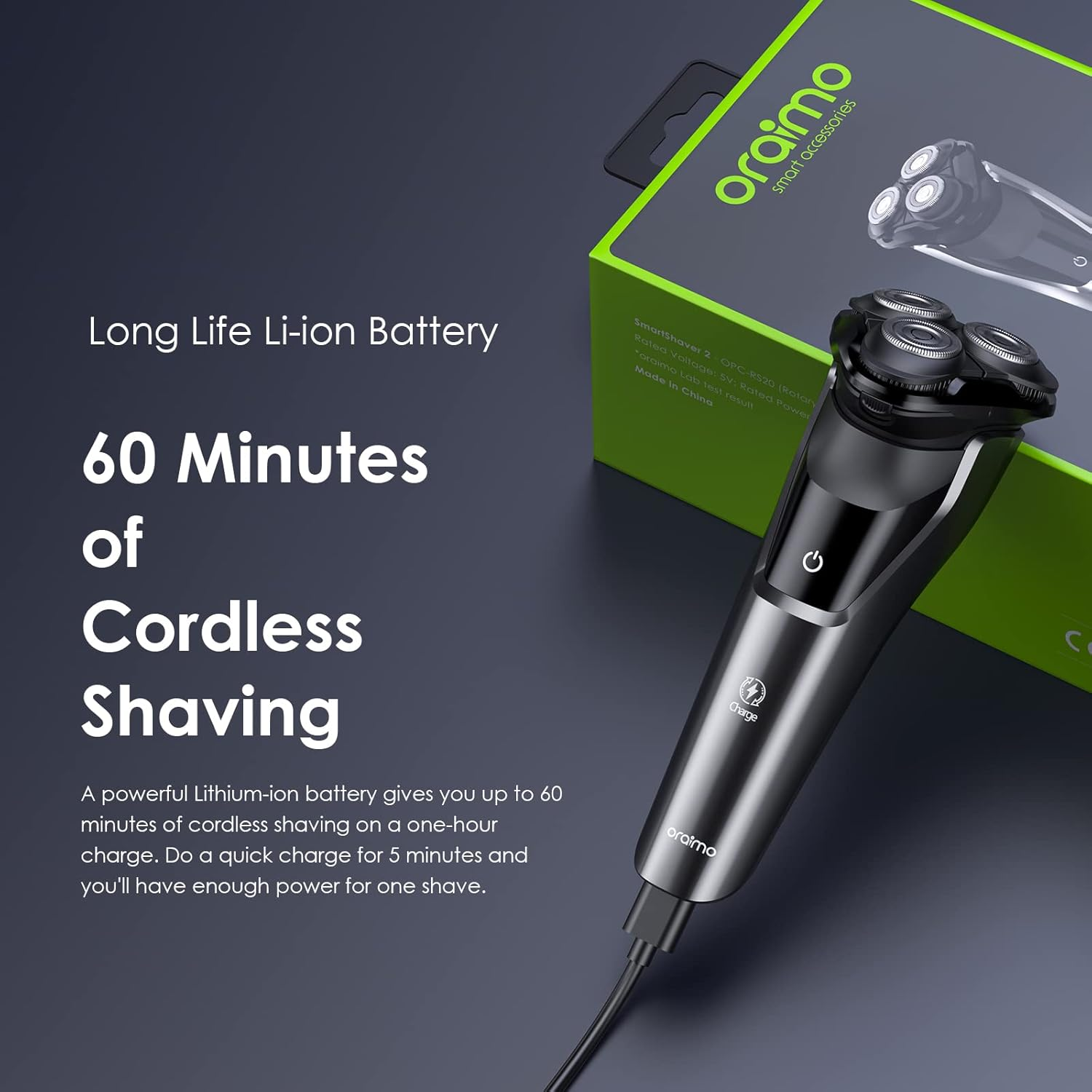 ORAIMO Electric Magnet Smart Shaver 2 - Silver