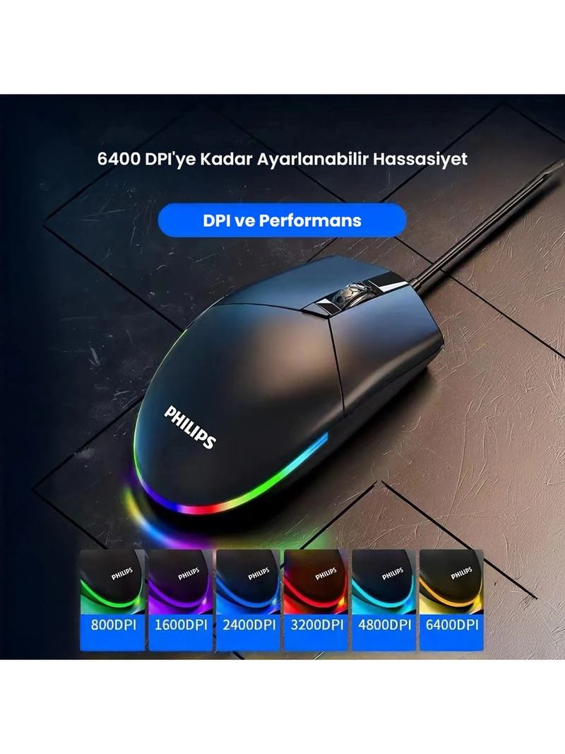 PHILIPS Mouse Gamer SPK9304