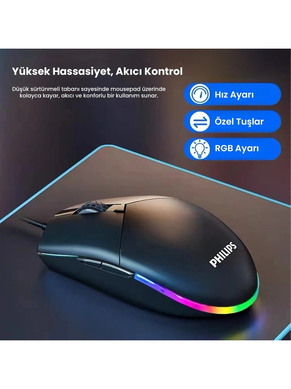 PHILIPS Mouse Gamer SPK9304