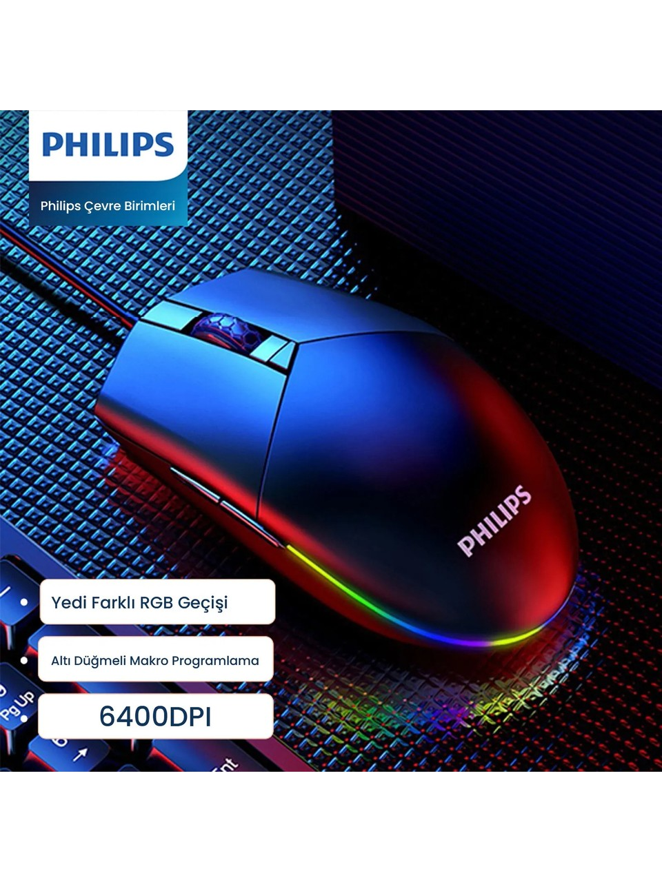 PHILIPS Mouse Gamer SPK9304