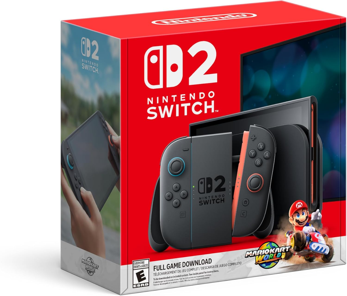 Nintendo Switch 2 - Mario Kart World Bundle, Video Gaming.