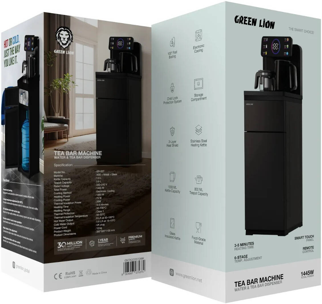 Green Lion Tea Bar Machine Water and Tea Bar Dispenser