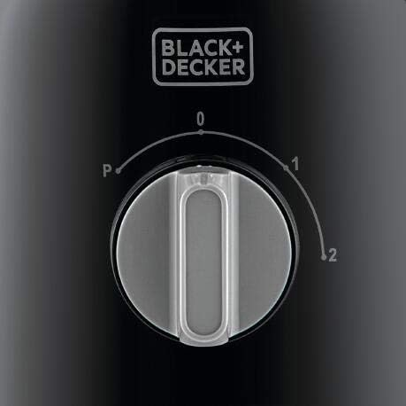 BLACK+DECKER 400W 1.5 Blender with 2 x Grinder Mills Black - BX365-B5
