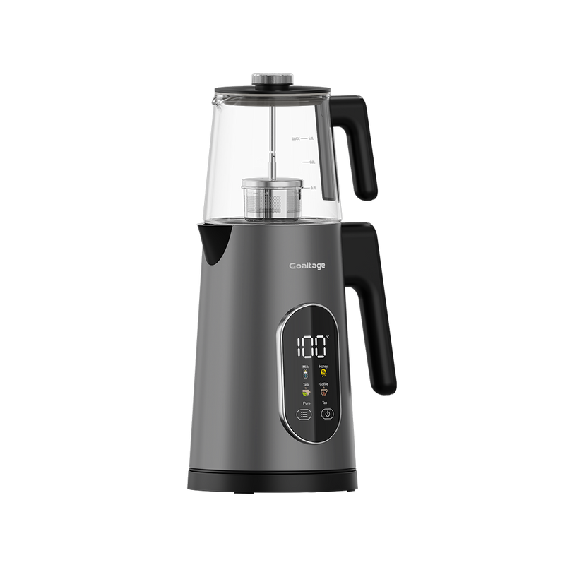 Goaltage Tea Maker With 1.7L Glass Pot Dual Capacity Design Touch Display 4 Temperature Presets TM01 1500W