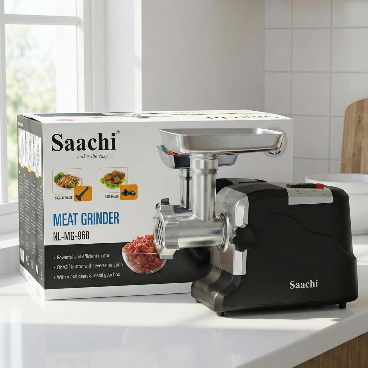 Saachi Meat Grinder NL-MG-968-BK