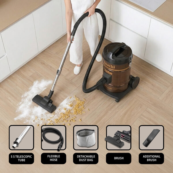 Saachi 25L Dry Vacuum Cleaner NL-VC-1107-BR