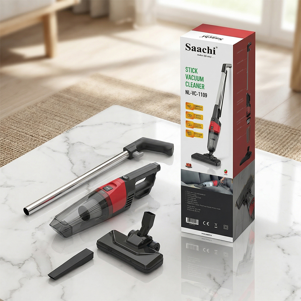 Saachi 2-in-1 Stick & Handheld Vacuum Cleaner with HEPA Filter NL-VC-1109-BK