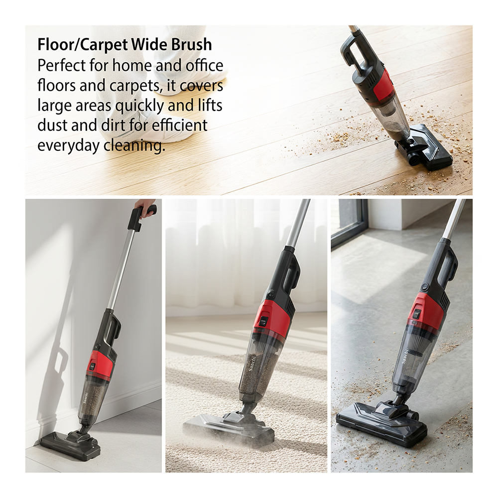 Saachi 2-in-1 Rechargeable Cordless Stick Vacuum Cleaner NL-VC-1110RCH-BK
