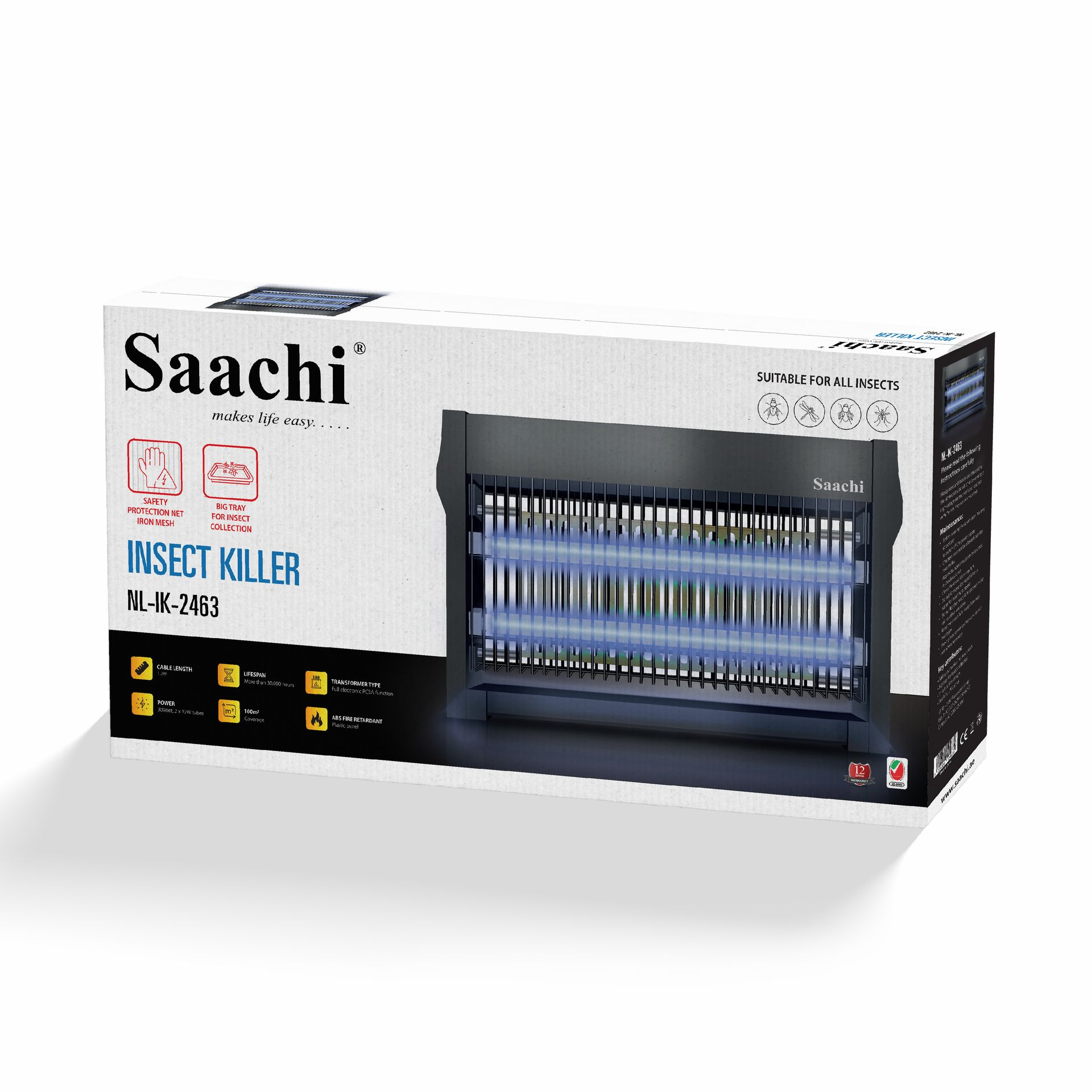 Saachi 30W Insect Killer NL-IK-2463-BK