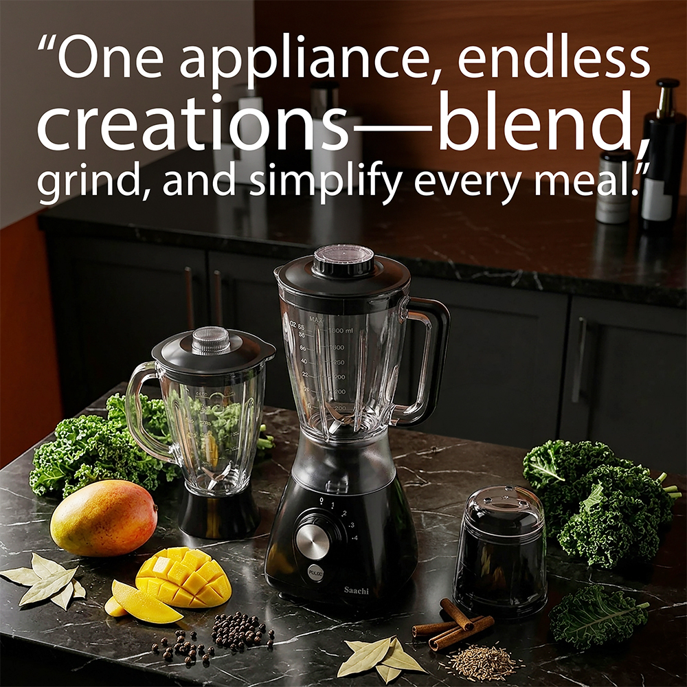 Saachi 3-in-1 Blender NL-BL-4414-BK