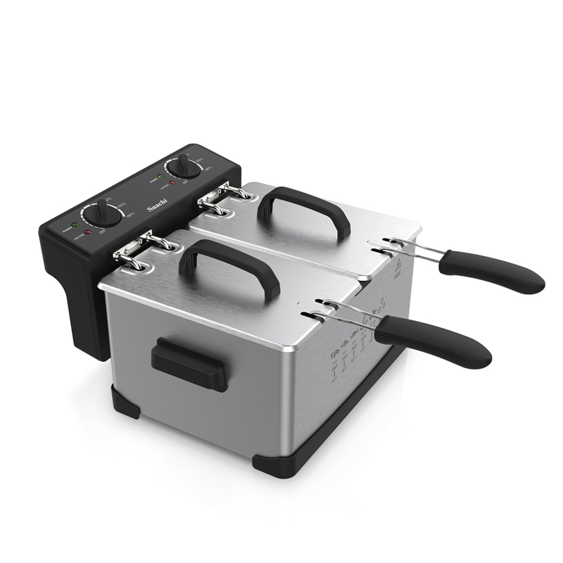 Saachi 6-Litres Double Deep Fryer NL-DF-4759-BK