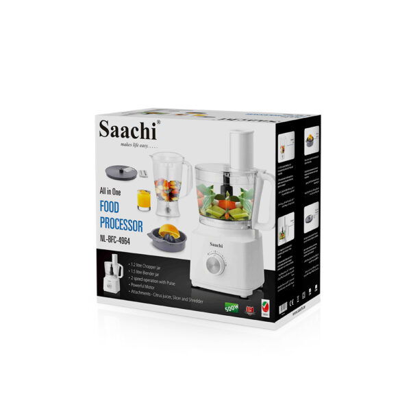 Saachi All in One Food Processor NL-BFC-4964-WH