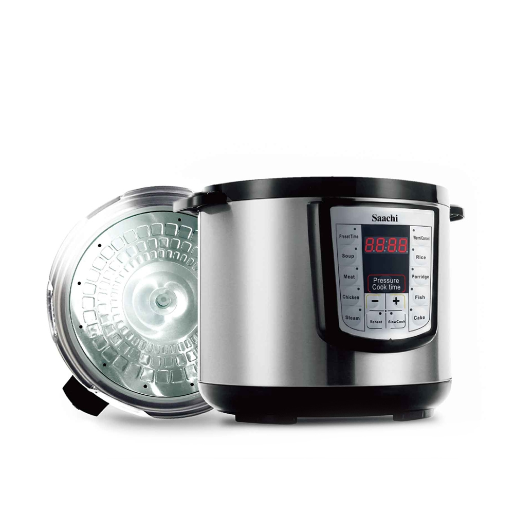 Saachi 8-Litres Electric Pressure Cooker NL-PC-5308-BK