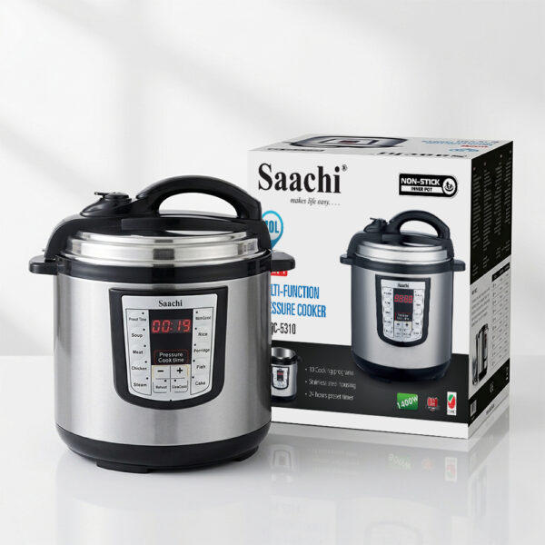Saachi 10-Litres Electric Pressure Cooker NL-PC-5310-BK