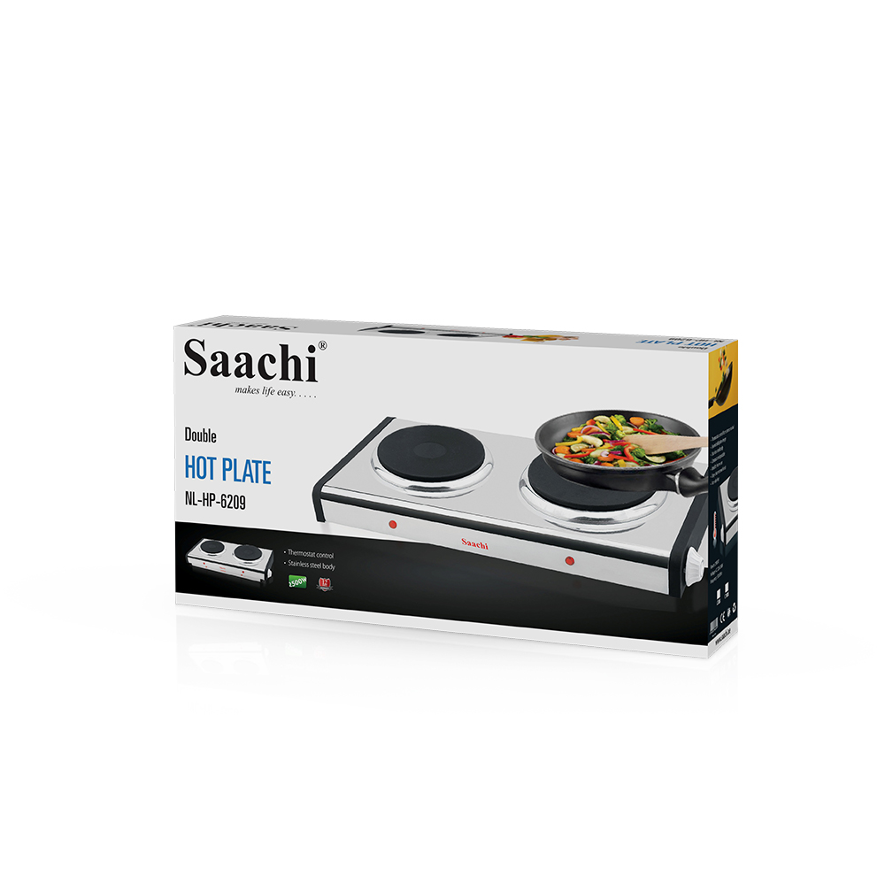 Saachi Double Burner Hot Plate NL-HP-6209-ST