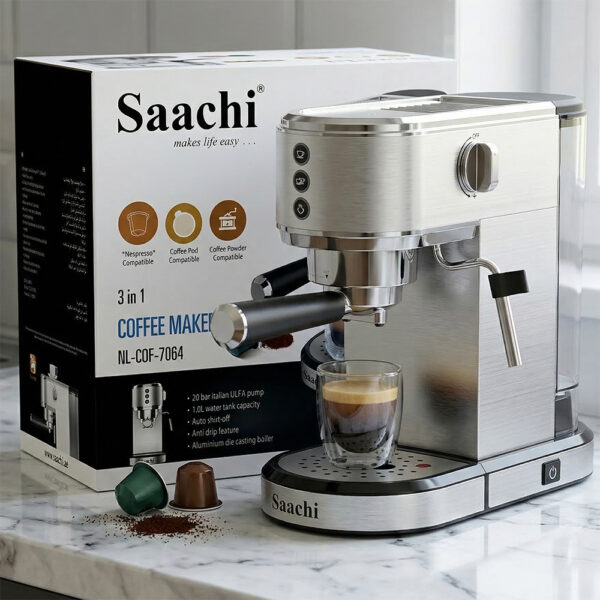 Saachi 20 Bar 3-in-1 Coffee Maker NL-COF-7064-ST