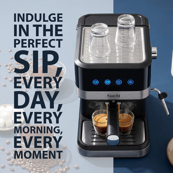 Saachi 20-Bar Coffee Maker NL-COF-7065-BK