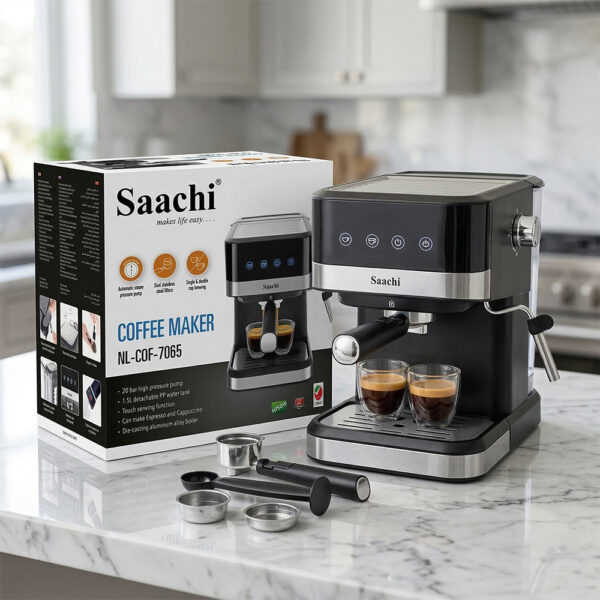 Saachi 20-Bar Coffee Maker NL-COF-7065-BK