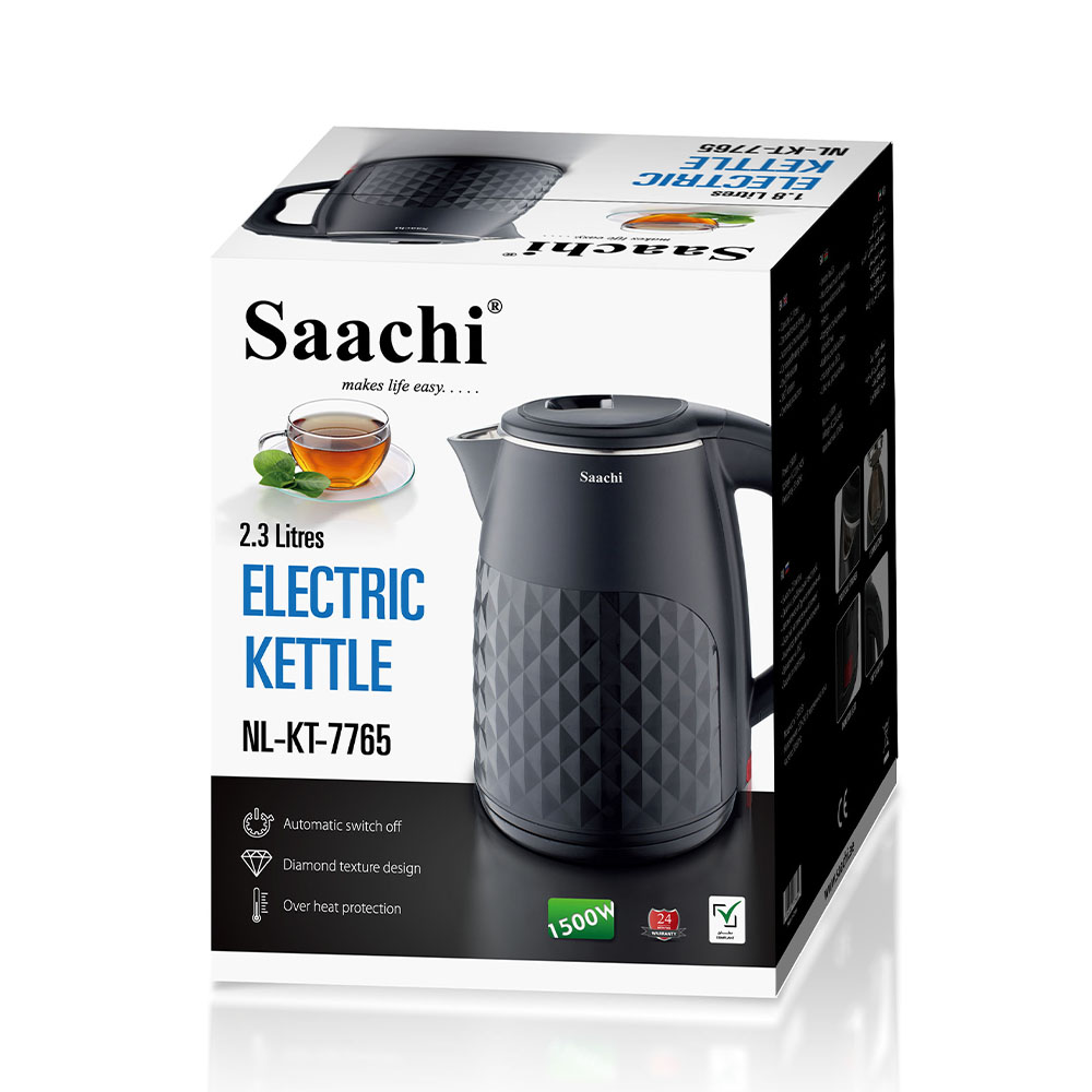 Saachi 2.3-Litres Electric Kettle NL-KT-7765-BK