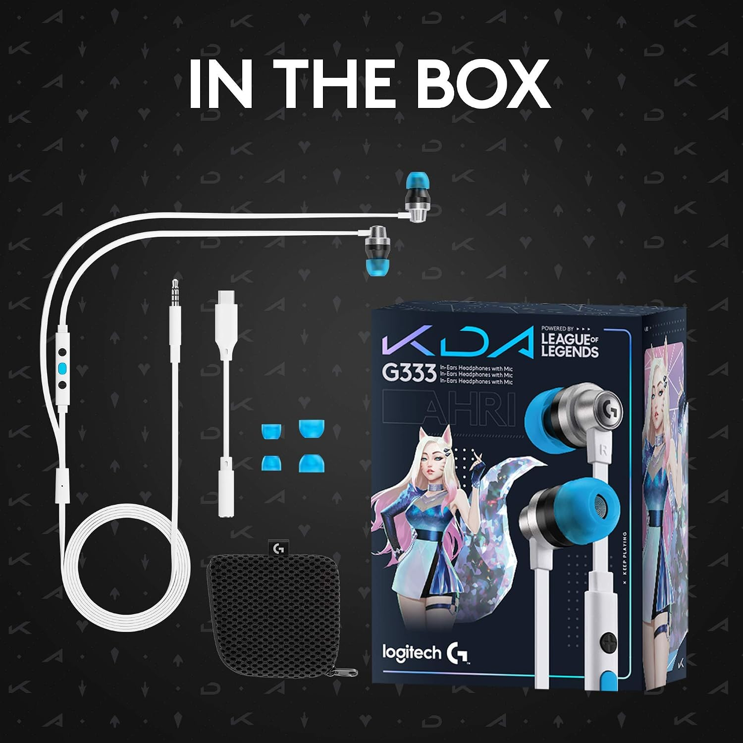 Logitech G333 K/DA Gaming Earphones