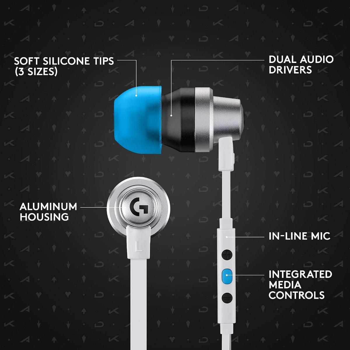 Logitech G333 K/DA Gaming Earphones