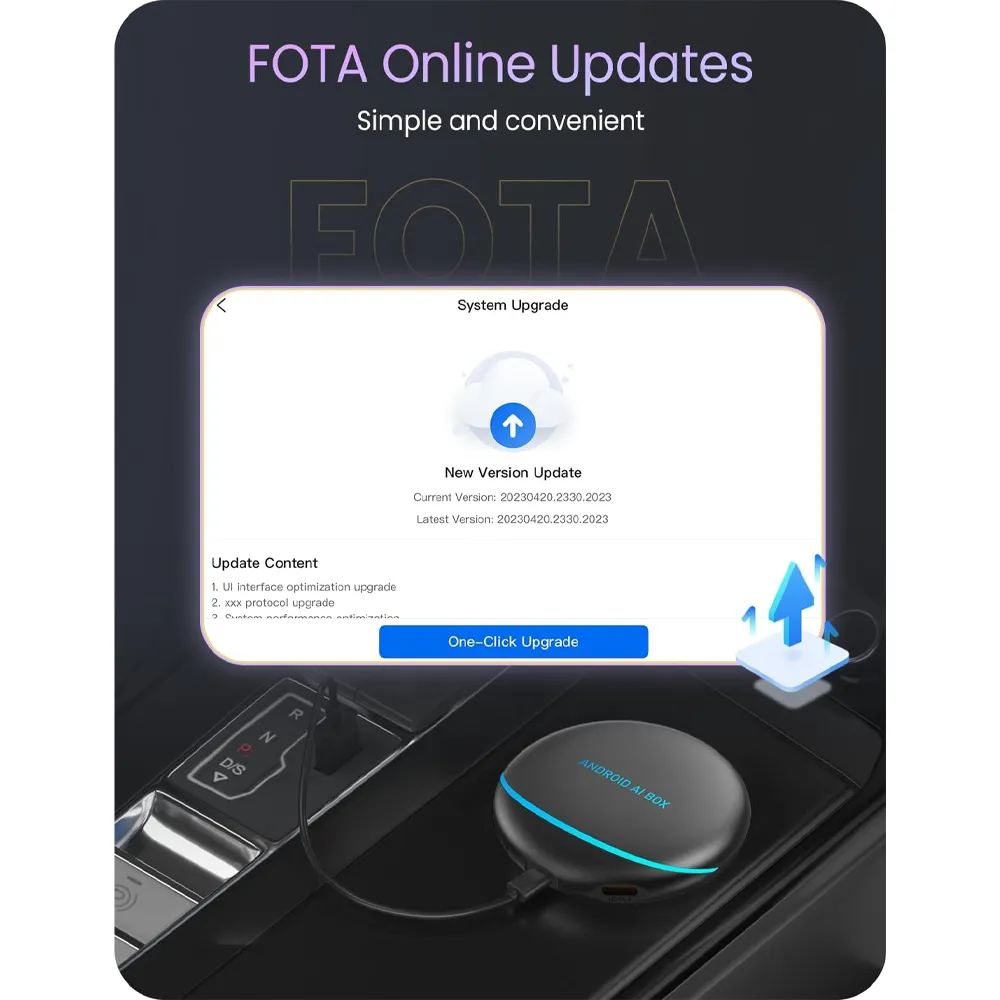 Android AI Box – Wireless CarPlay/Android Auto Adapter
