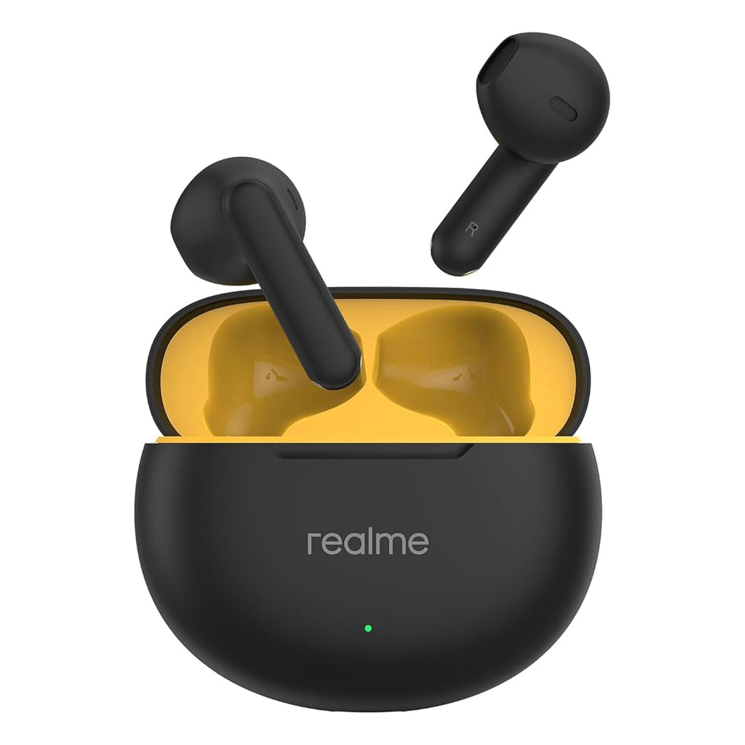 سماعات Realme Buds T01 اللاسلكية TWS مع AI ENC وبطارية حتى 28 ساعة – أسود
