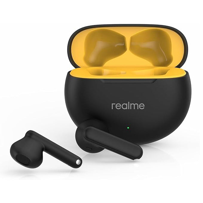 سماعات Realme Buds T01 اللاسلكية TWS مع AI ENC وبطارية حتى 28 ساعة – أسود