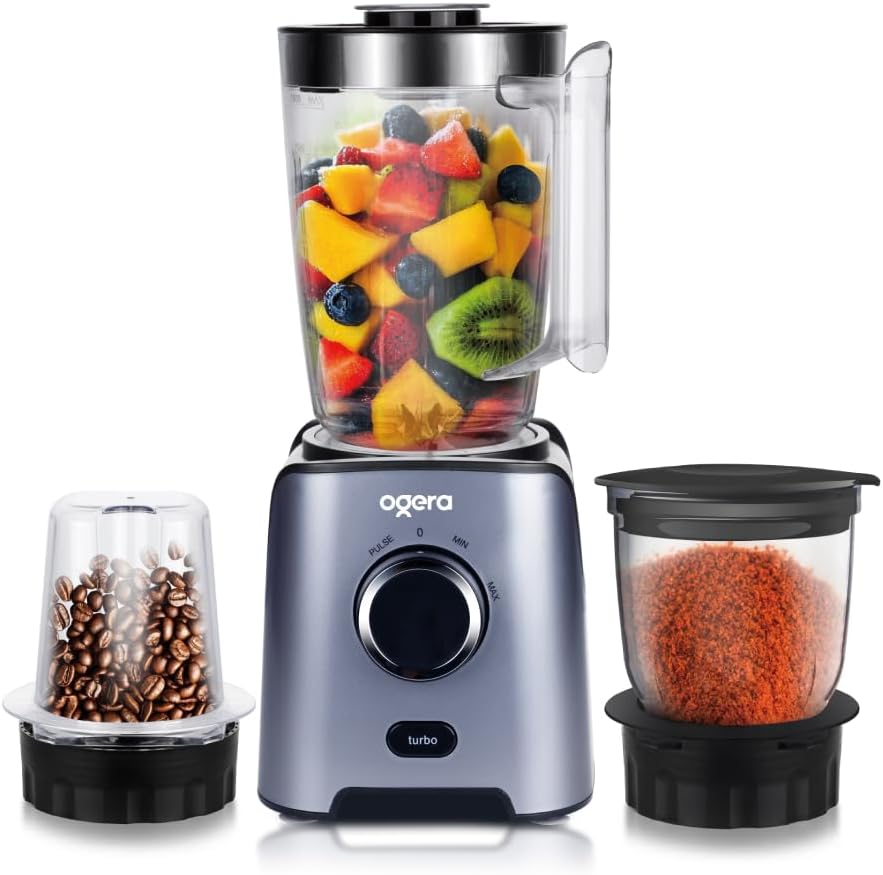 Ogera OG5105BR 3-in-1 Electric Juicer Blender 650W with Unbreakable Juicer Jar 2 Speed Control-1