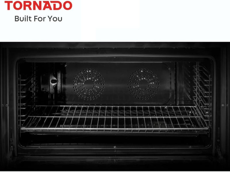 موقد مستقل Tornado 90X60 سم، فرن غاز كامل مع 5 شعلات، إشعال أوتوماتيكي وأمان كامل 9T10Hla1X0Asg-9