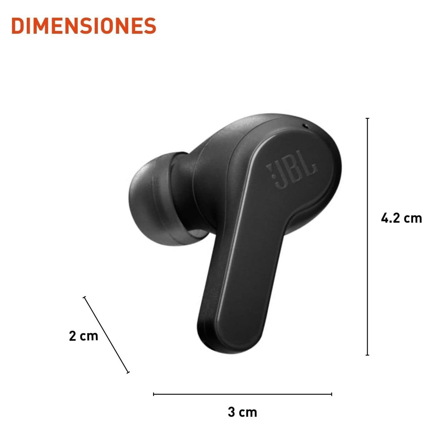 JBL Vibe 200TWS True Wireless Earbuds with Deep Bass & 20H Battery – Black