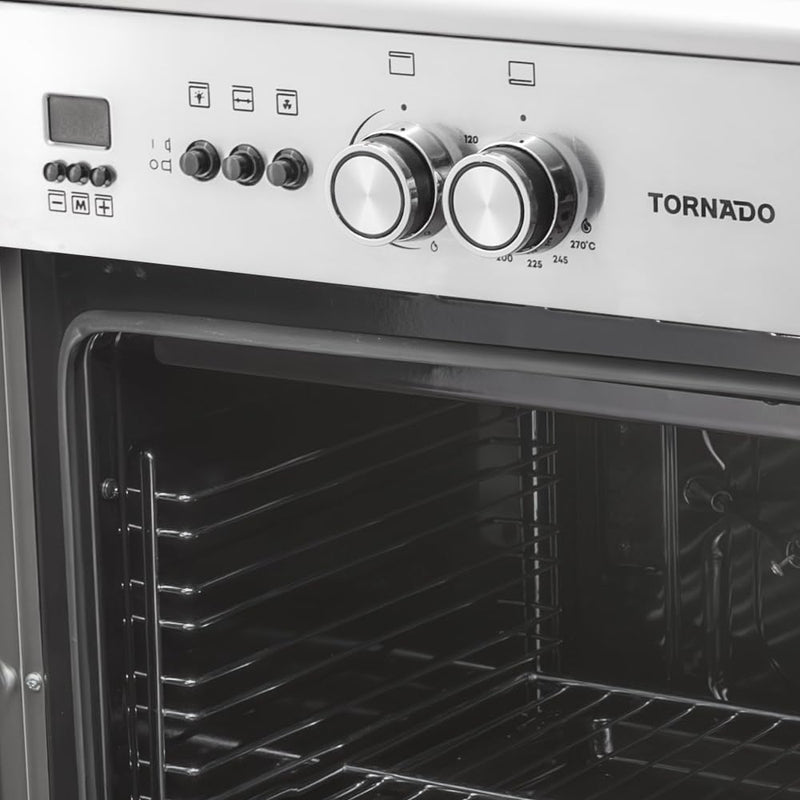 موقد مستقل Tornado 90X60 سم، فرن غاز كامل مع 5 شعلات، إشعال أوتوماتيكي وأمان كامل 9T10Hla1X0Asg-4