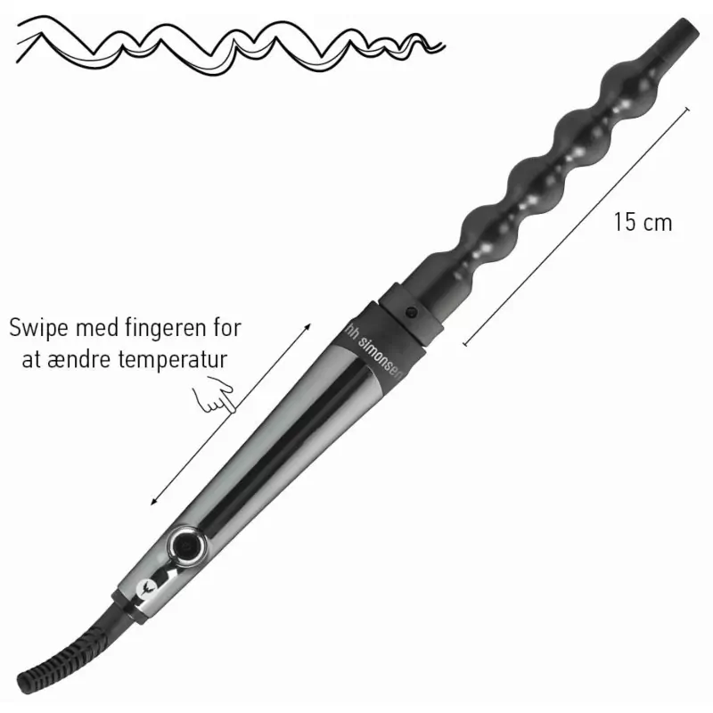 Curling Iron Rod Vs10 - Hh Simonsen - Touch Handle - Casual Curls - Bouncy Curls