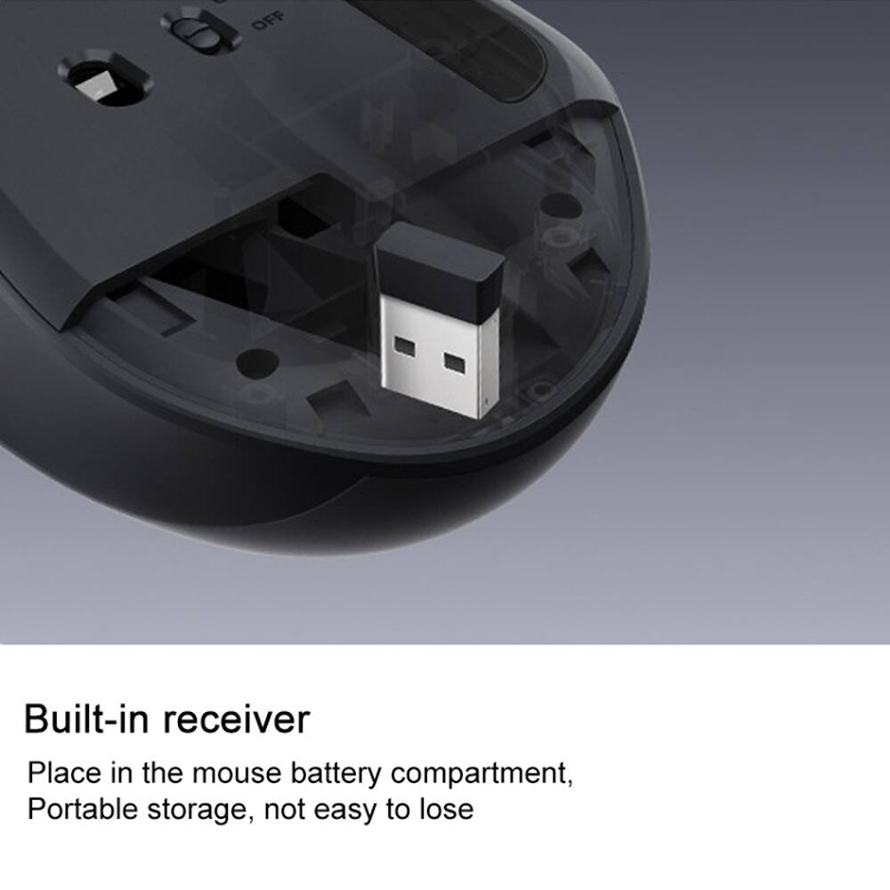 ماوس Xiaomi Wireless Mouse Comfort Edition لاسلكي – اتصال 2.4GHz مع نقر صامت