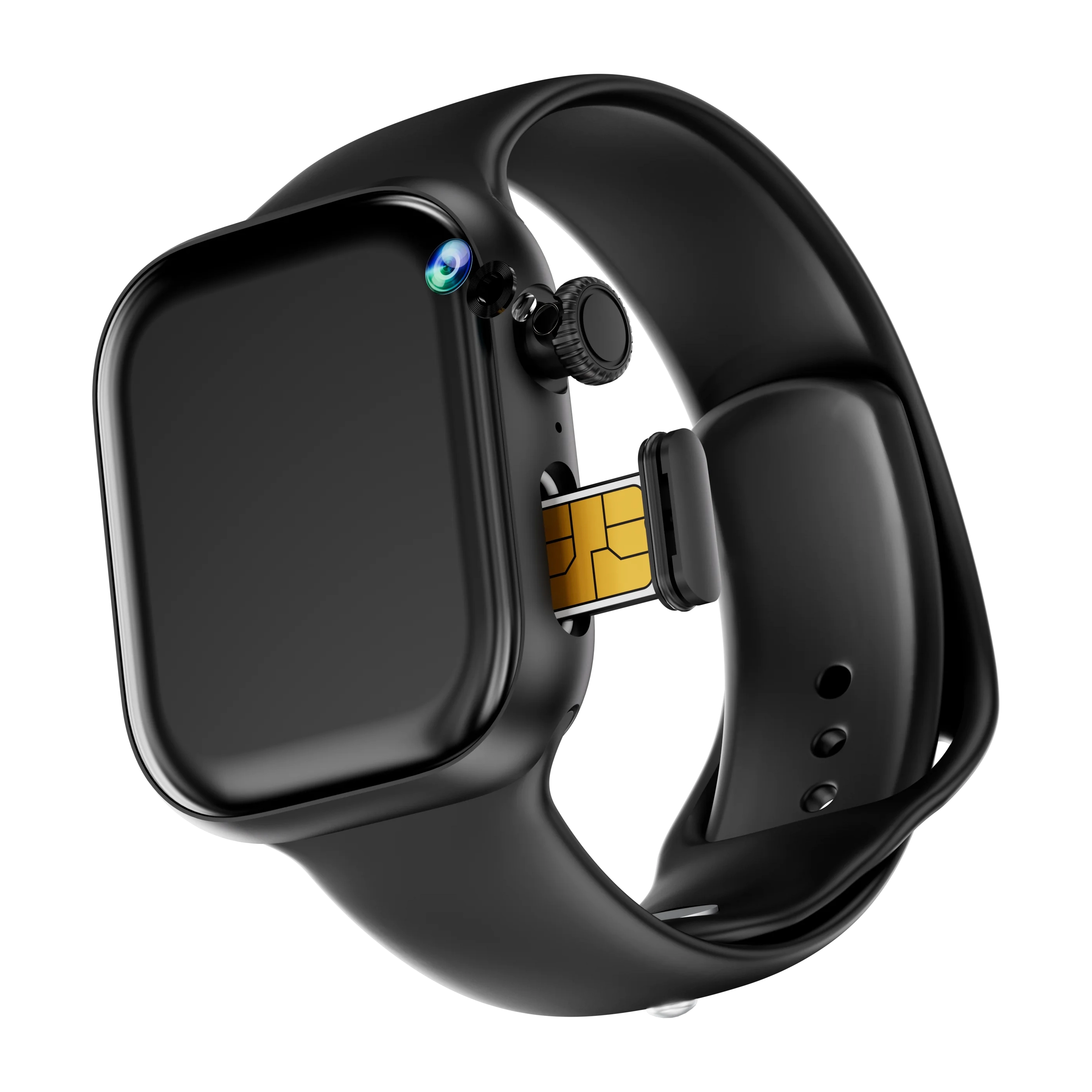 Green Lion Timex 4G Smart Watch 2.07” AMOLED Display with SIM Support & 2MP Camera – Black