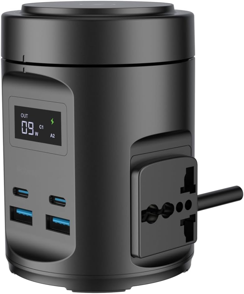 Powerology Magsafe Power Hub PD 65W 2X Universal Sockets 2200W
