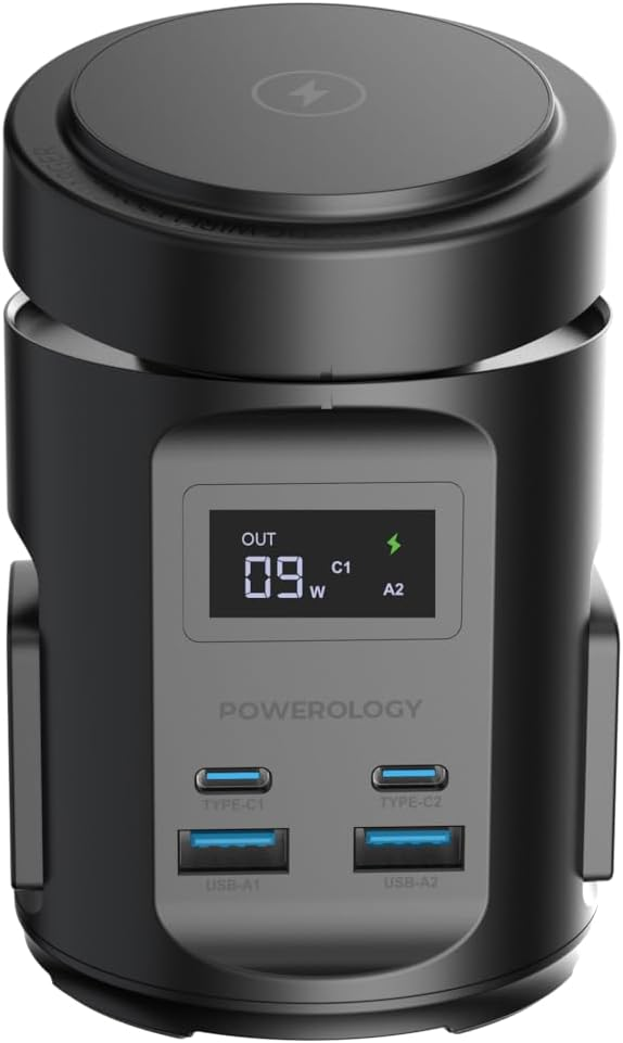 Powerology Magsafe Power Hub PD 65W 2X Universal Sockets 2200W