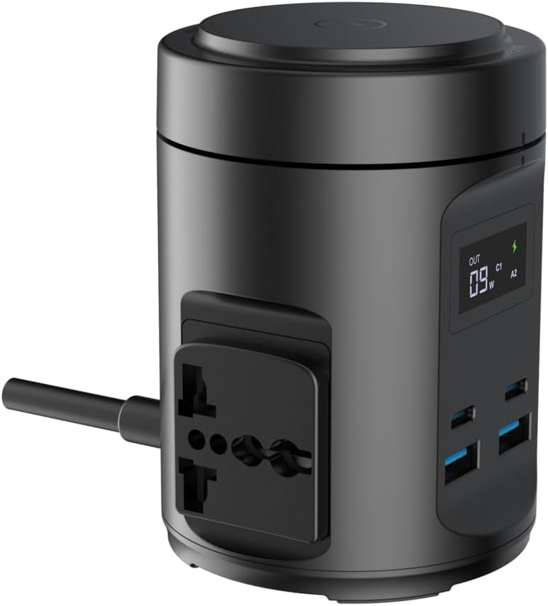 Powerology Magsafe Power Hub PD 65W 2X Universal Sockets 2200W