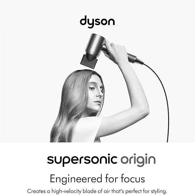 مجفف الشعر Dyson Supersonic Origin عالي السرعة مع ملحقات تصفيف – ألوان متعددة