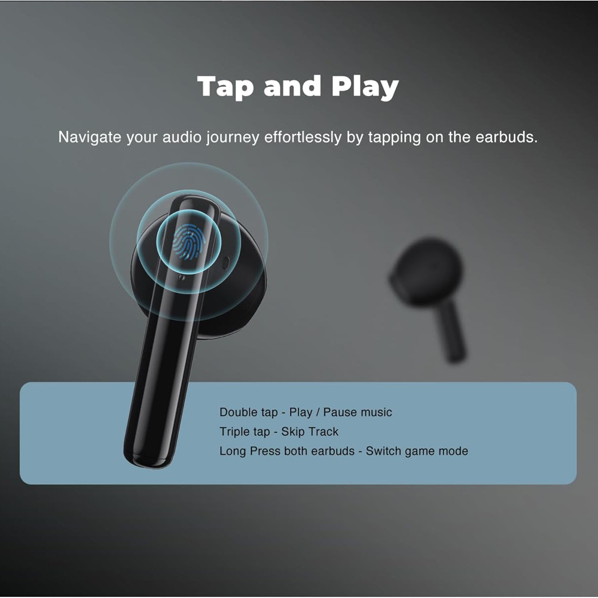 سماعات Black Shark T9 اللاسلكية Bluetooth 5.3 مع ENC ووضع الألعاب – أسود / أبيض