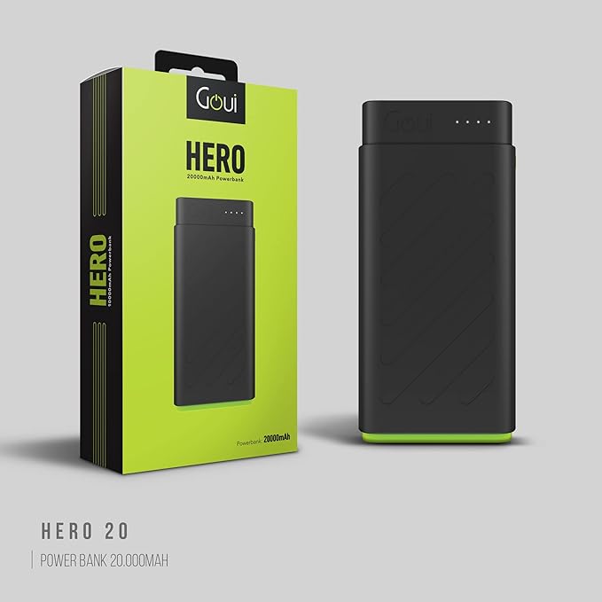 GOUI HERO P20 Fast Charging Power Bank 20000mAh – Black