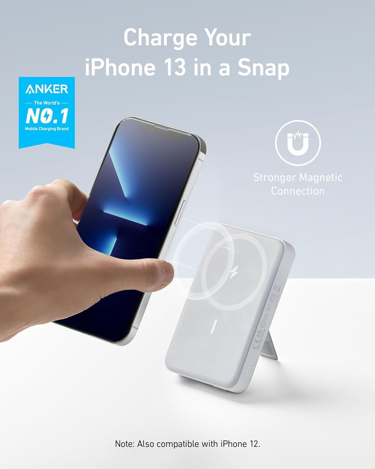 Anker 633 MagGo Wireless Charger B25A72 (WHITE)
